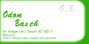 odon basch business card